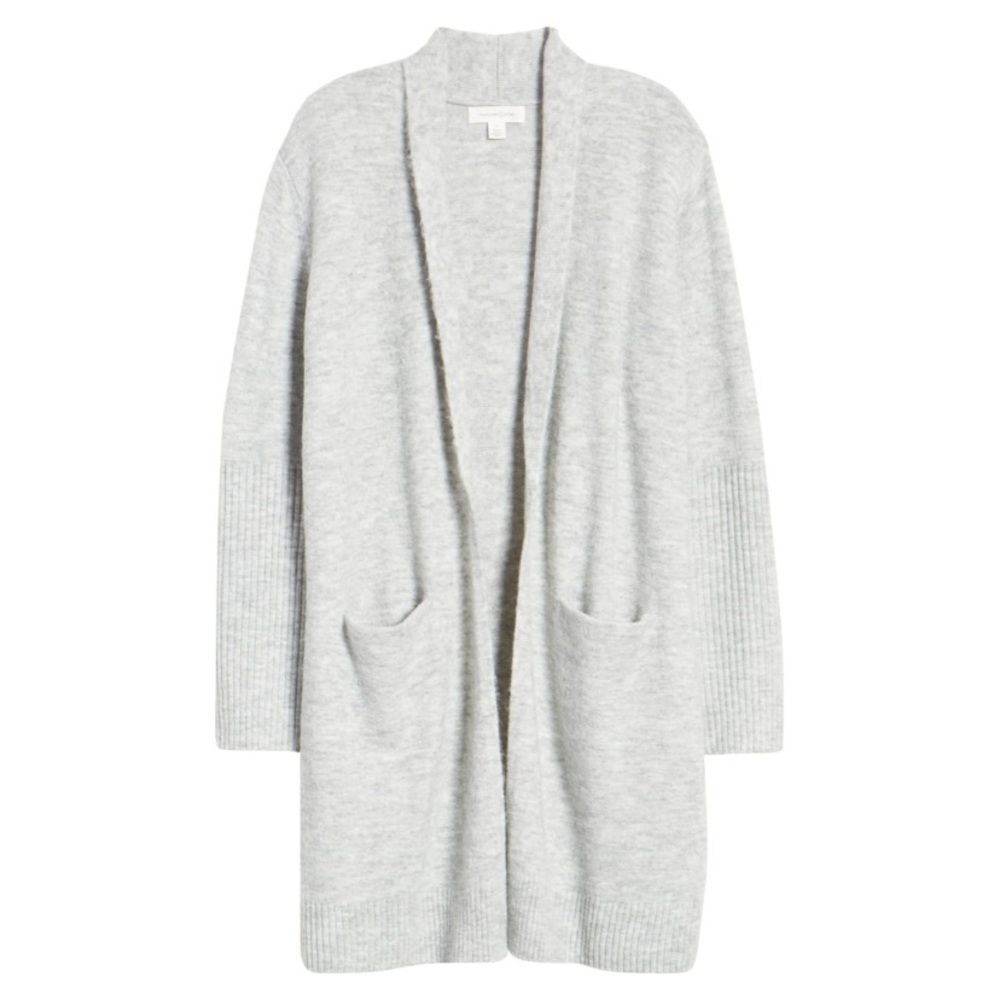 NWT! Nordstrom's Treasure & Bond Soft Cozy Cardigan Sweater | Heather Gray | XXS